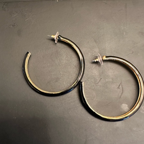 Kenneth Jay Lane Hoop Earrings - Picture 2 of 6